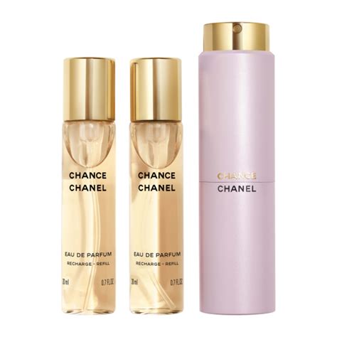 chanel chance eau de parfum twist and spray|chanel chance perfume refills.